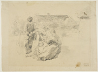 KT 2020 004
<br/>
Boerenfamilie in de tuin
<br/>
<em>Neuhuys, Albert (1844-1914)</em>